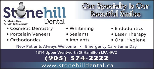 Stonehill Dental - Dr. Marius Beca